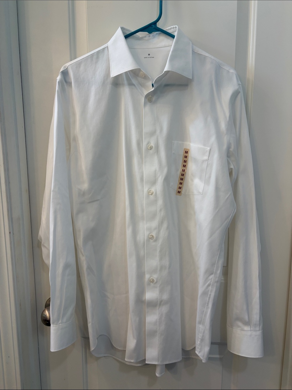 Muji White Long-Sleeve Dress Shirt
